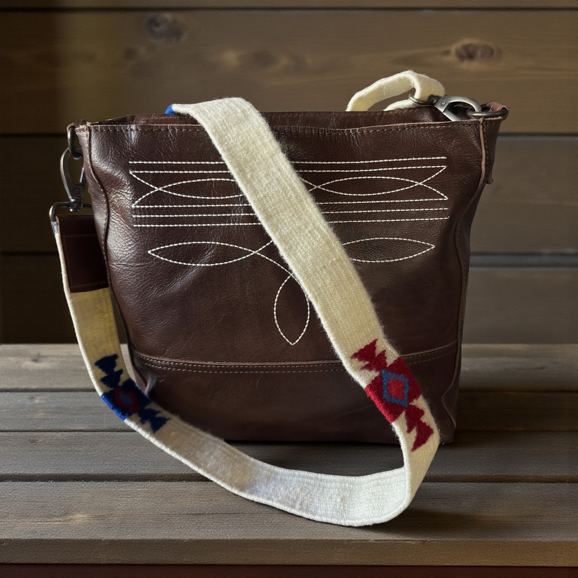 Azul Adjustable Hand Woven Wool Purse Strap (34" to 60") - Ranch Junkie Mercantile LLC 