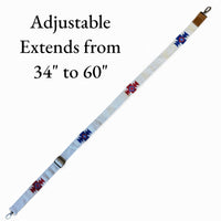 Azul Adjustable Hand Woven Wool Purse Strap (34" to 60") - Ranch Junkie Mercantile LLC 