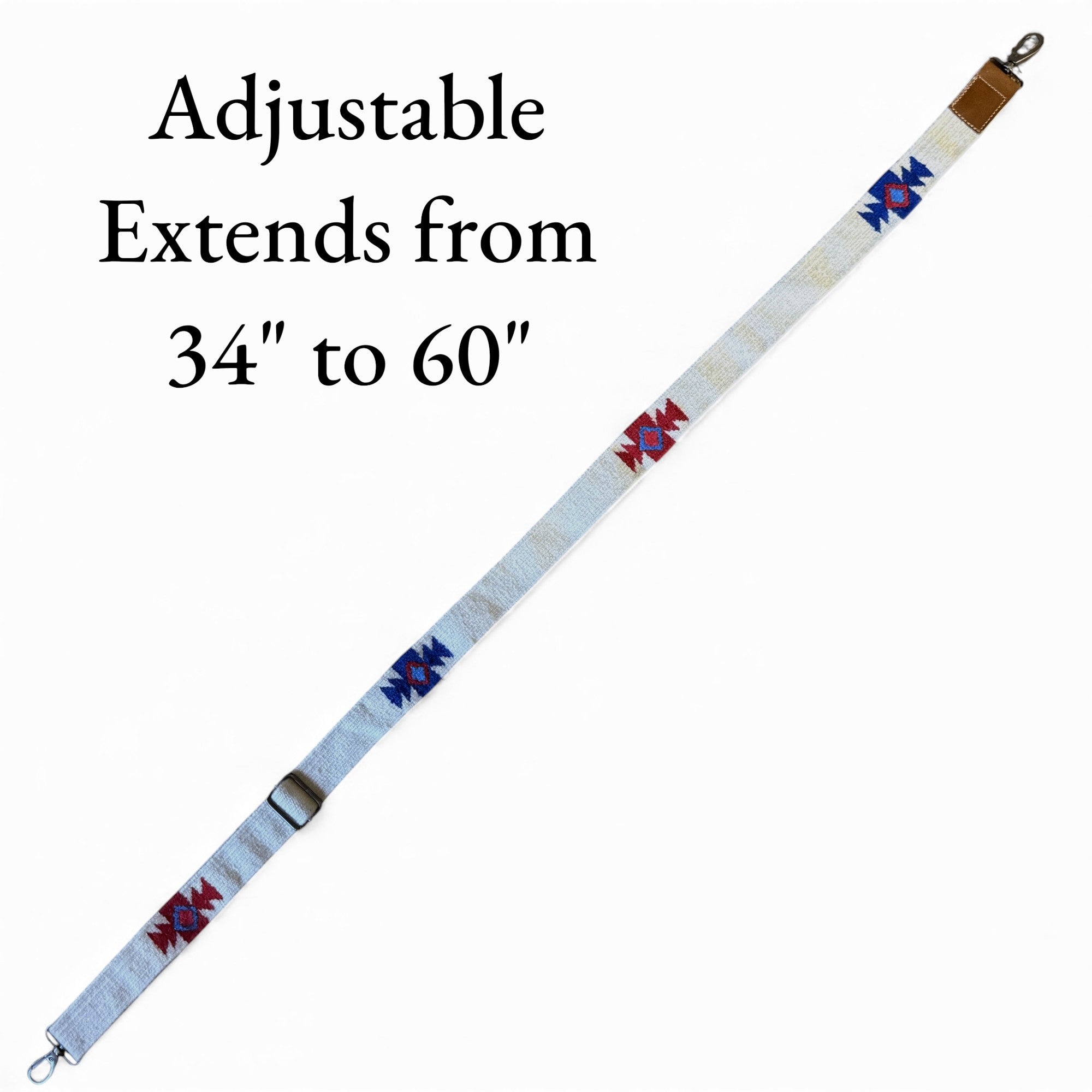 Azul Adjustable Hand Woven Wool Purse Strap (34" to 60") - Ranch Junkie Mercantile LLC 