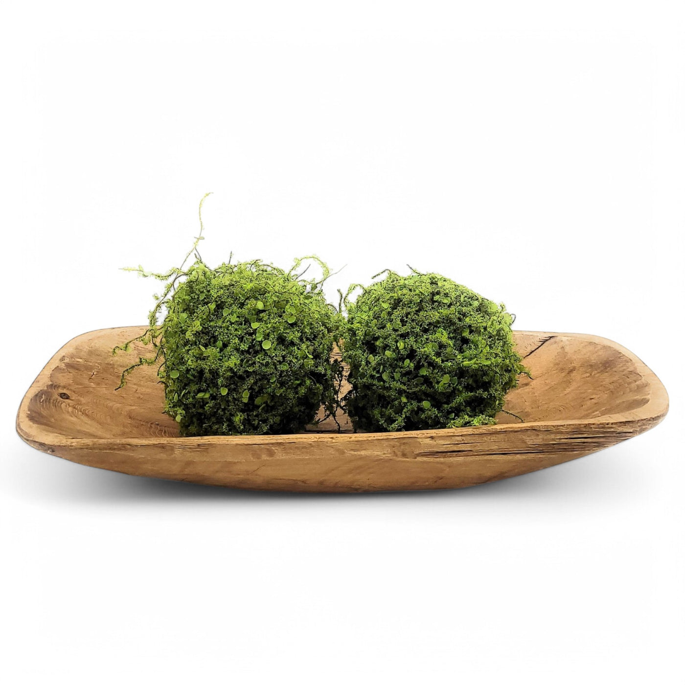 2 Color Options- 17"-20.5" Baguette Dough Bowl, The Barren Decorative Bowl, Table Center Piece Farmhouse Brown Or Rustic White - Ranch Junkie Mercantile LLC 