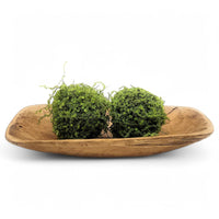2 Color Options- 17"-20.5" Baguette Dough Bowl, The Barren Decorative Bowl, Table Center Piece Farmhouse Brown Or Rustic White - Ranch Junkie Mercantile LLC 