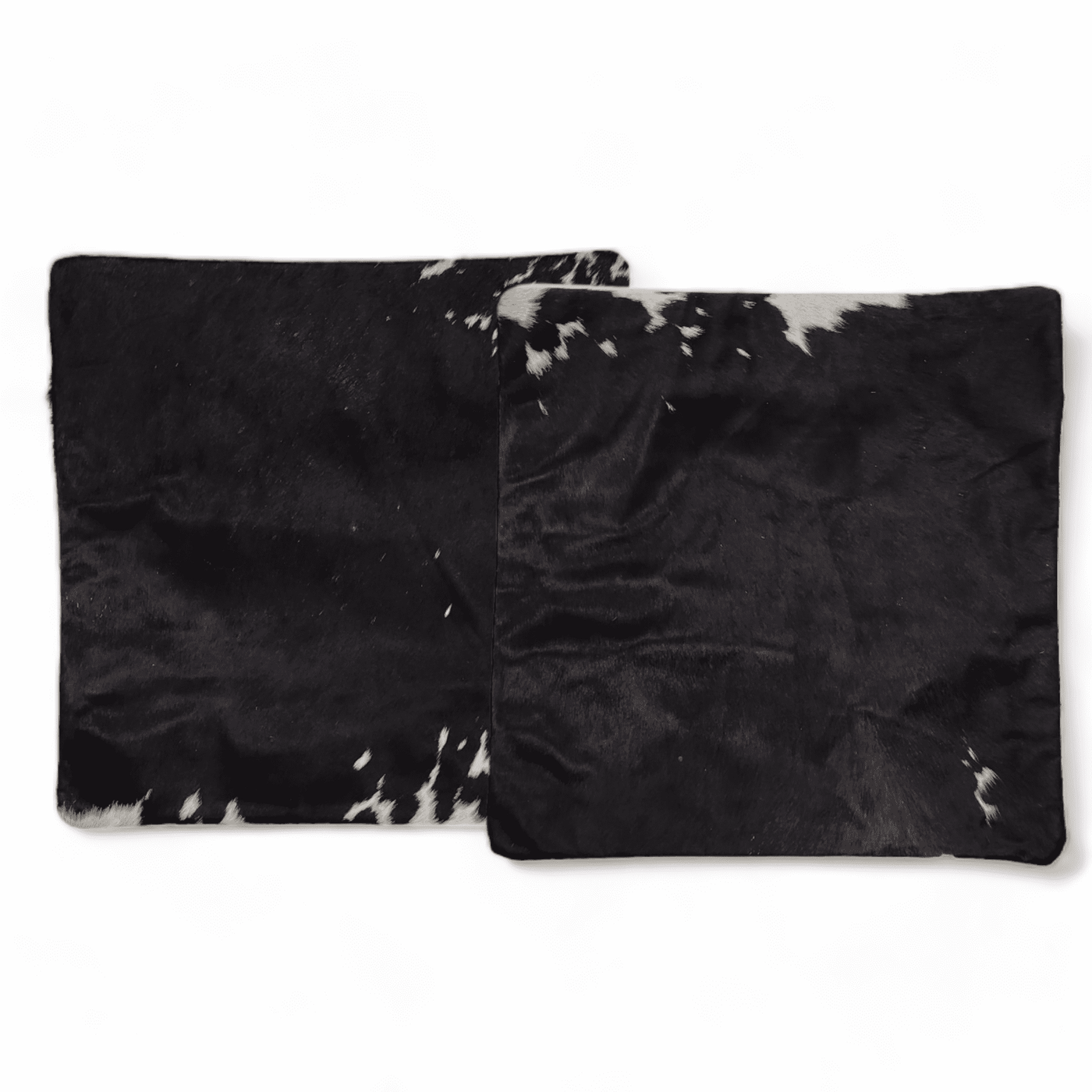 Highlands 18x18 Black/White Genuine Cowhide Pillow Covers Double Sided - Ranch Junkie Mercantile LLC