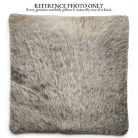 18x18 Genuine Cowhide Pillow Covers  Black/White Double Sided Highlands Cowhide Pillow - Ranch Junkie LLC