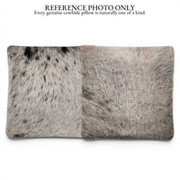 18x18 Genuine Cowhide Pillow Covers  Black/White Double Sided Highlands Cowhide Pillow - Ranch Junkie LLC