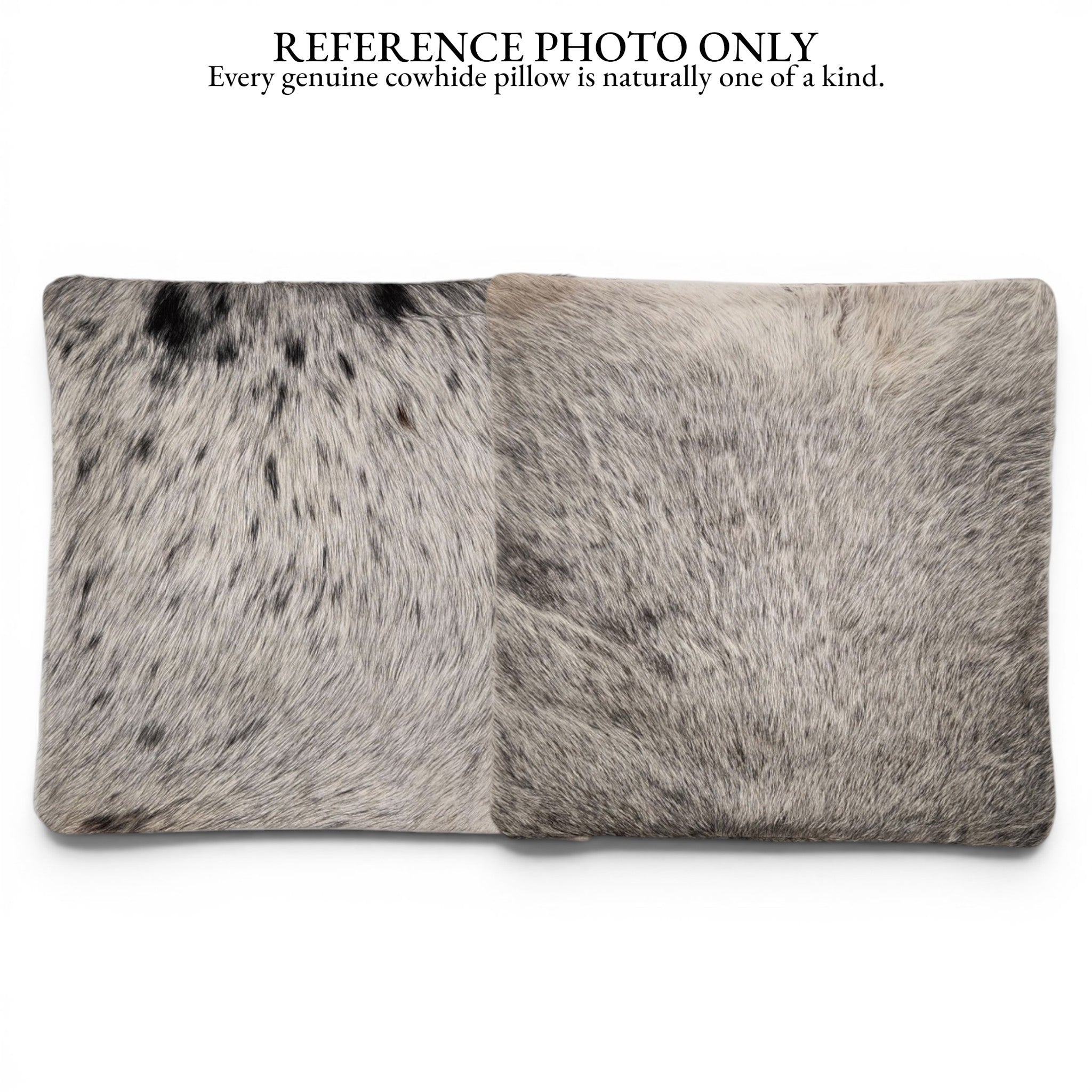 18x18 Genuine Cowhide Pillow Covers  Black/White Double Sided Highlands Cowhide Pillow - Ranch Junkie LLC