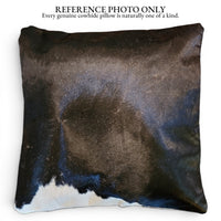 18x18 Genuine Cowhide Pillow Covers  Black/White Double Sided Highlands Cowhide Pillow - Ranch Junkie LLC