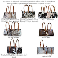 Genuine Cowhide Large Tote Highlands Black Cowhide Tote - Ranch Junkie Mercantile LLC 