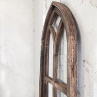 37" X 12" Farmhouse Rustic Wooden Wall Window Arches Rustic Brown Dandelion - Ranch Junkie LLC 