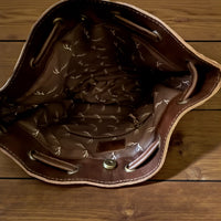 Highlands Large Cowhide Drawstring Bucket Handbag Western Bag