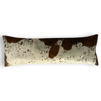 12x36 Genuine Cowhide Pillow Covers Lumbar Caramel Brown Double Sided Highlands Cowhide Pillow - Ranch Junkie Mercantile LLC 