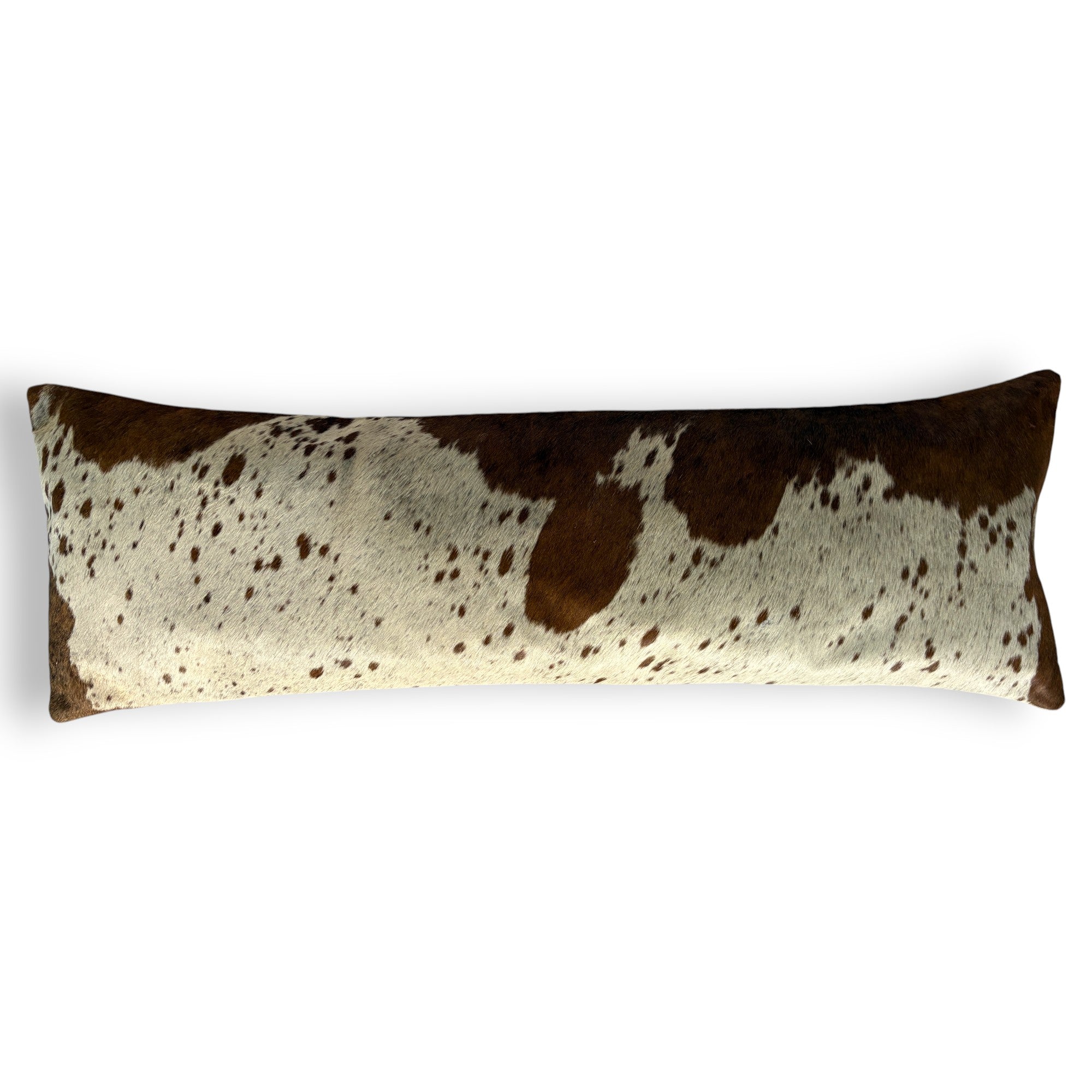 12x36 Genuine Cowhide Pillow Covers Lumbar Caramel Brown Double Sided Highlands Cowhide Pillow - Ranch Junkie Mercantile LLC 