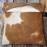18x18 Genuine Cowhide Pillow Covers Caramel Brown Double Sided Highlands Cowhide Pillow - Ranch Junkie LLC