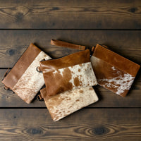 Genuine Cowhide Wristlet Highlands Clutch Bag - Ranch Junkie Mercantile LLC 