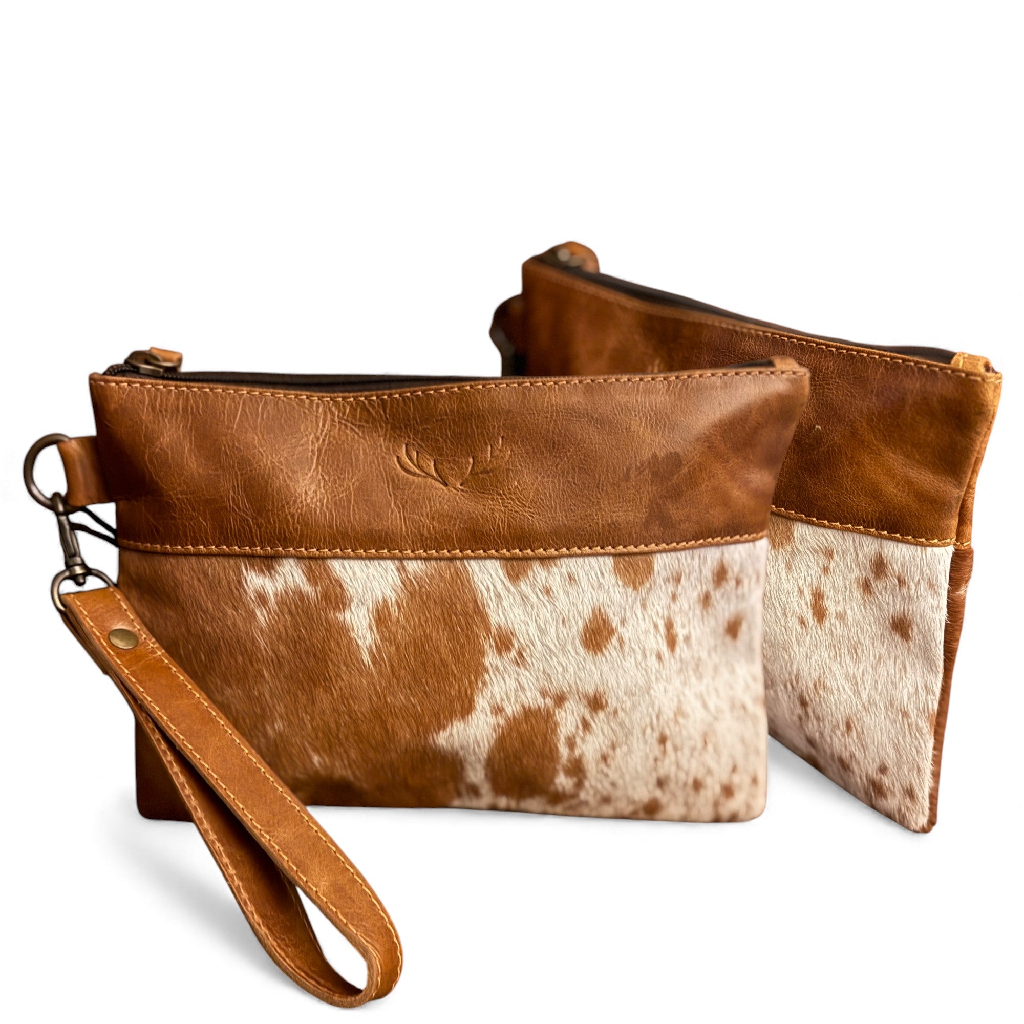 Genuine Cowhide Wristlet Highlands Clutch Bag - Ranch Junkie Mercantile LLC 