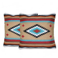 20 X 20 Handwoven Wool Southwestern Pillows - Western Pillow Covers - Ranch Junkie Mercantile LLC 