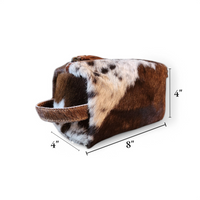 Bundle Deal Chocolate Cowhide Travel Duo – Duffel + Pouch - Ranch Junkie Mercantile LLC 