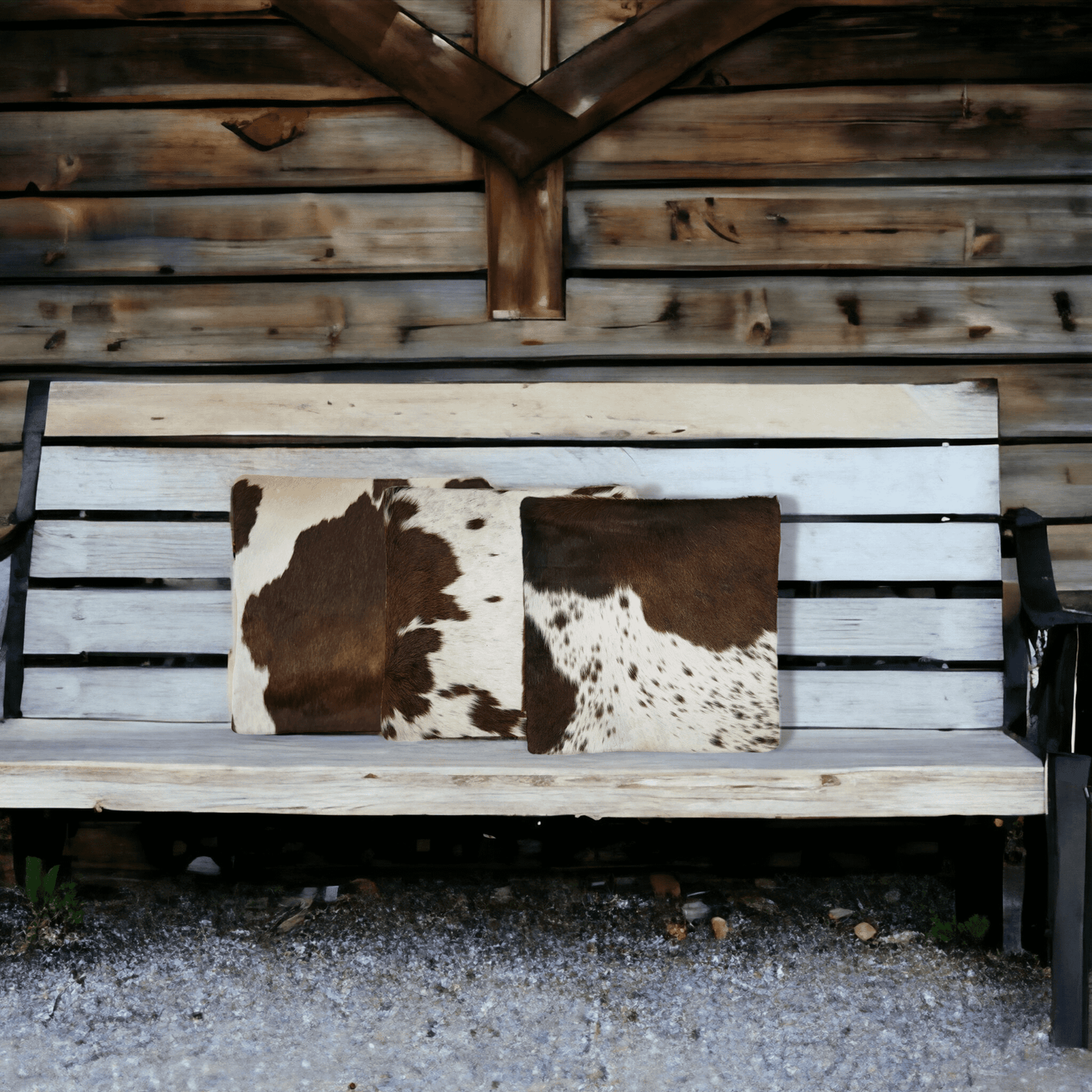 18x18 Genuine Cowhide Pillow Covers Chocolate Brown Double Sided Highlands Cowhide Pillow - Ranch Junkie Mercantile LLC 