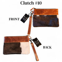 Sample Sale Highlands Genuine Cowhide Wristlet Clutch Bag - Ranch Junkie Mercantile LLC 