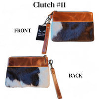 Sample Sale Highlands Genuine Cowhide Wristlet Clutch Bag - Ranch Junkie Mercantile LLC 