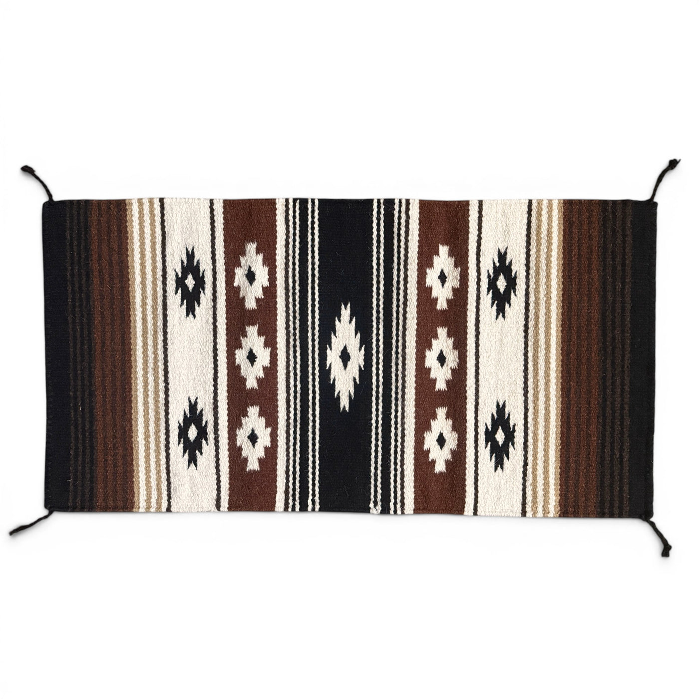 20" X 40" Handwoven Wool Southwestern Rug The Coyote Ridge Accent Rug - Ranch Junkie LLC 