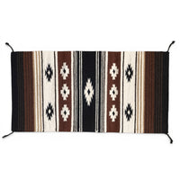20" X 40" Handwoven Wool Southwestern Rug The Coyote Ridge Accent Rug - Ranch Junkie LLC 