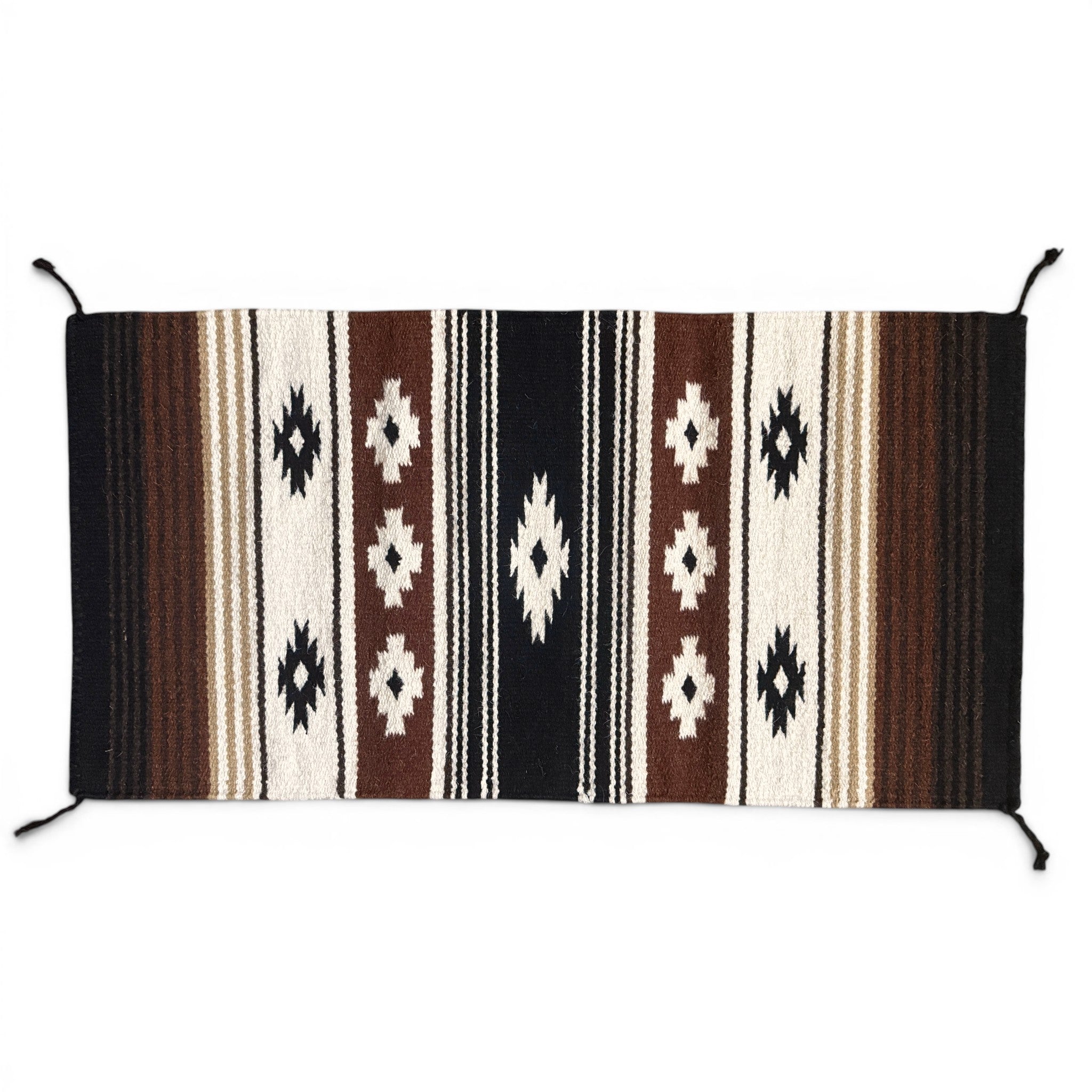 20" X 40" Handwoven Wool Southwestern Rug The Coyote Ridge Accent Rug - Ranch Junkie LLC 