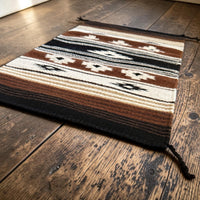 20" X 40" Handwoven Wool Southwestern Rug The Coyote Ridge Accent Rug - Ranch Junkie LLC 