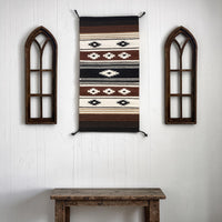 20" X 40" Handwoven Wool Southwestern Rug The Coyote Ridge Accent Rug - Ranch Junkie LLC 