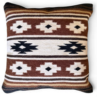 20 X 20 Handwoven Wool Southwestern Pillows - Western Pillow Covers - Ranch Junkie LLC 