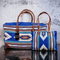 Bundle Deal-Dakota Wool Southwestern Boho Aztec Large Weekender Duffel Bag + Dakota Large Handwoven Wool Boho Tote Luggage & BagsRanch Junkie