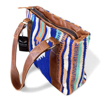 Southwestern Wool Saddle Blanket Tote Bag – Dakota Leather Boho Purse - Ranch Junkie Mercantile LLC 