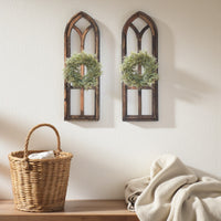 37" X 12" Farmhouse Rustic Wooden Wall Window Arches Rustic Brown Dandelion - Ranch Junkie Mercantile LLC 