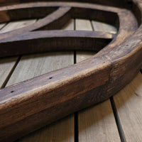 37" X 12" Farmhouse Rustic Wooden Wall Window Arches Rustic Brown Dandelion - Ranch Junkie Mercantile LLC 