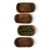 19"-22" Long Decorative Wood Dough Bowl - The Weston Dough Bowl - Ranch Junkie Mercantile LLC 
