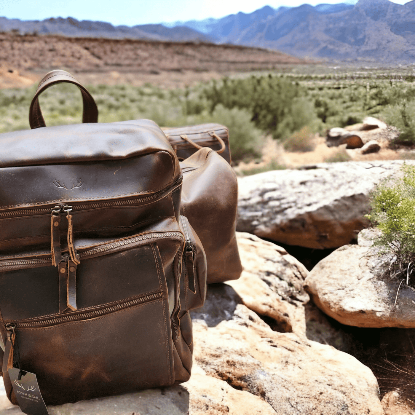 Denali Vintage Leather Backpack Traveling Backpack - Ranch Junkie Mercantile LLC 