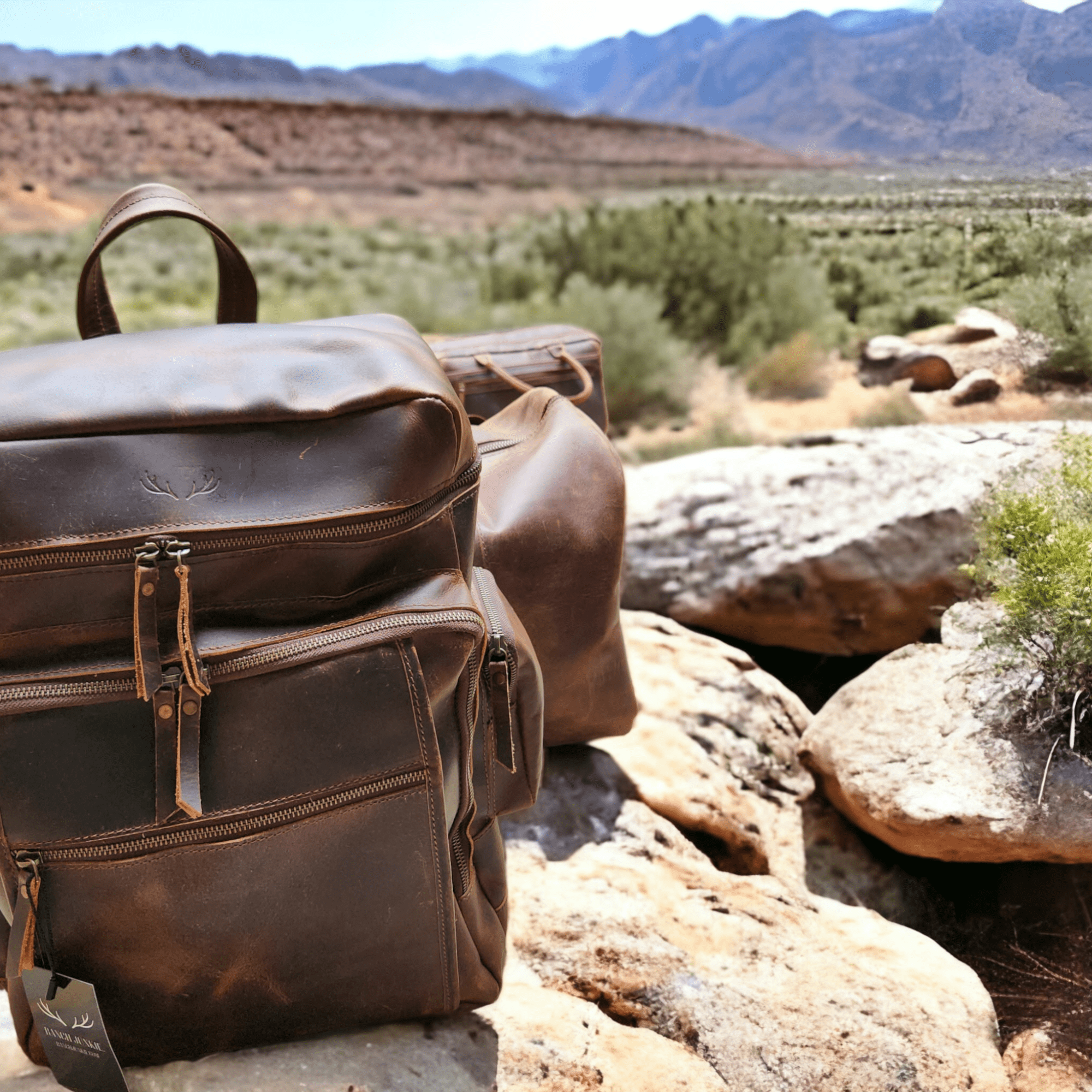 Denali Vintage Leather Backpack Traveling Backpack - Ranch Junkie Mercantile LLC 