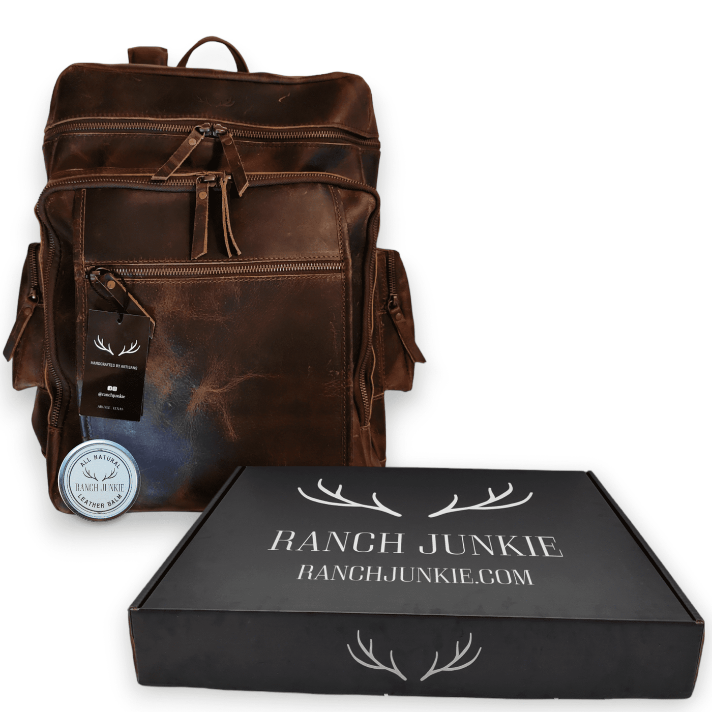 Denali Vintage Leather Backpack Traveling Backpack - Ranch Junkie Mercantile LLC 