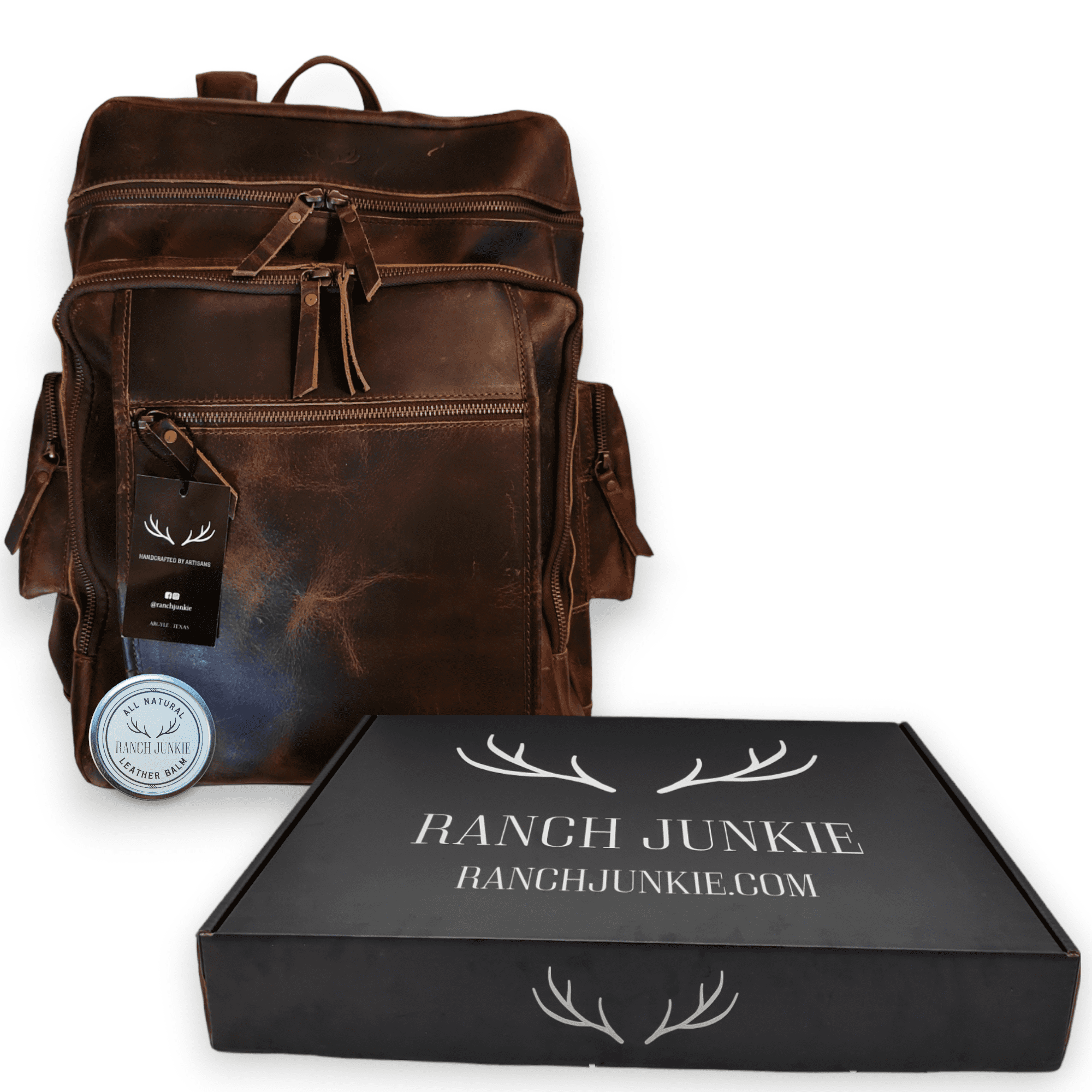 Denali Vintage Leather Backpack Traveling Backpack - Ranch Junkie Mercantile LLC 