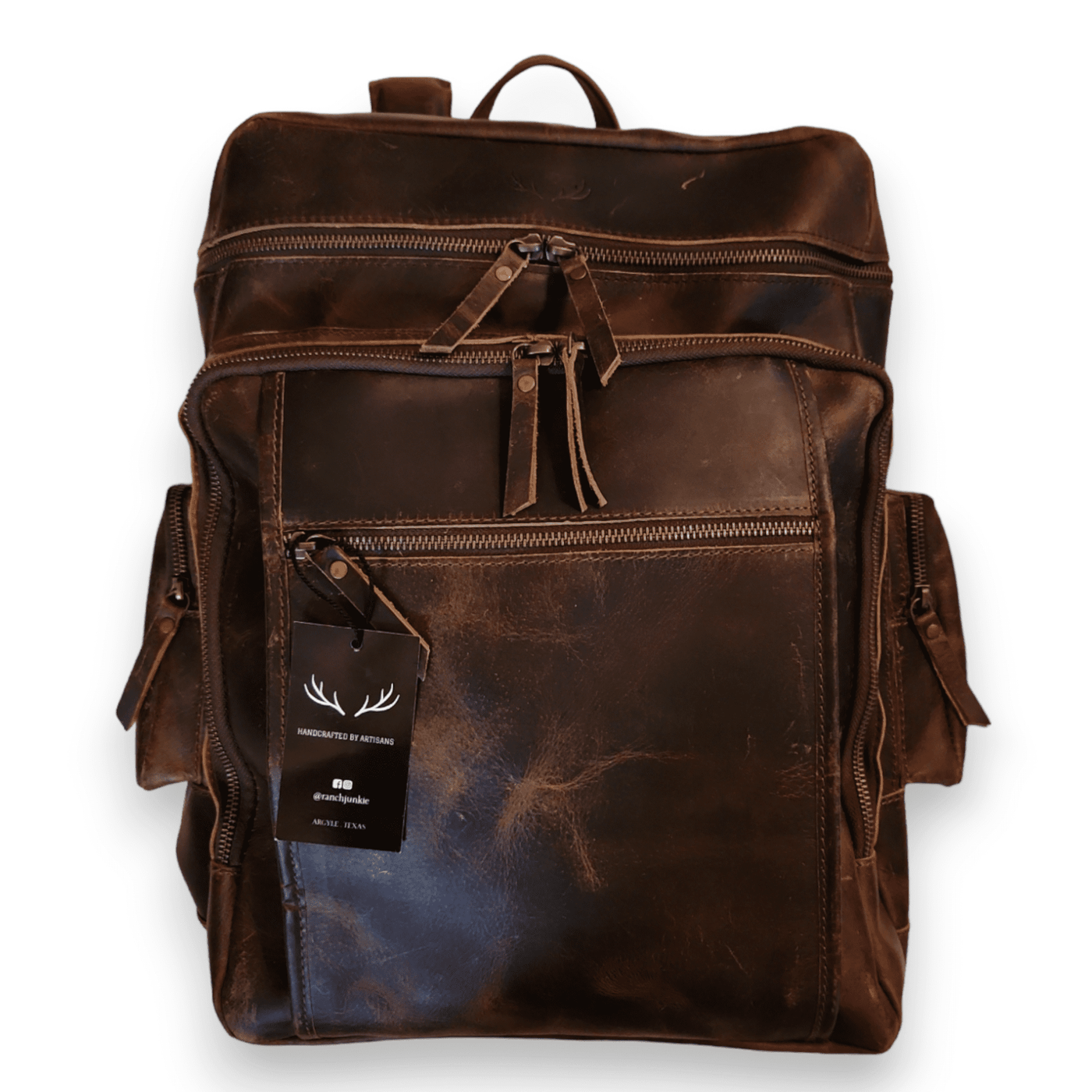 Denali Vintage Leather Backpack Traveling Backpack - Ranch Junkie Mercantile LLC