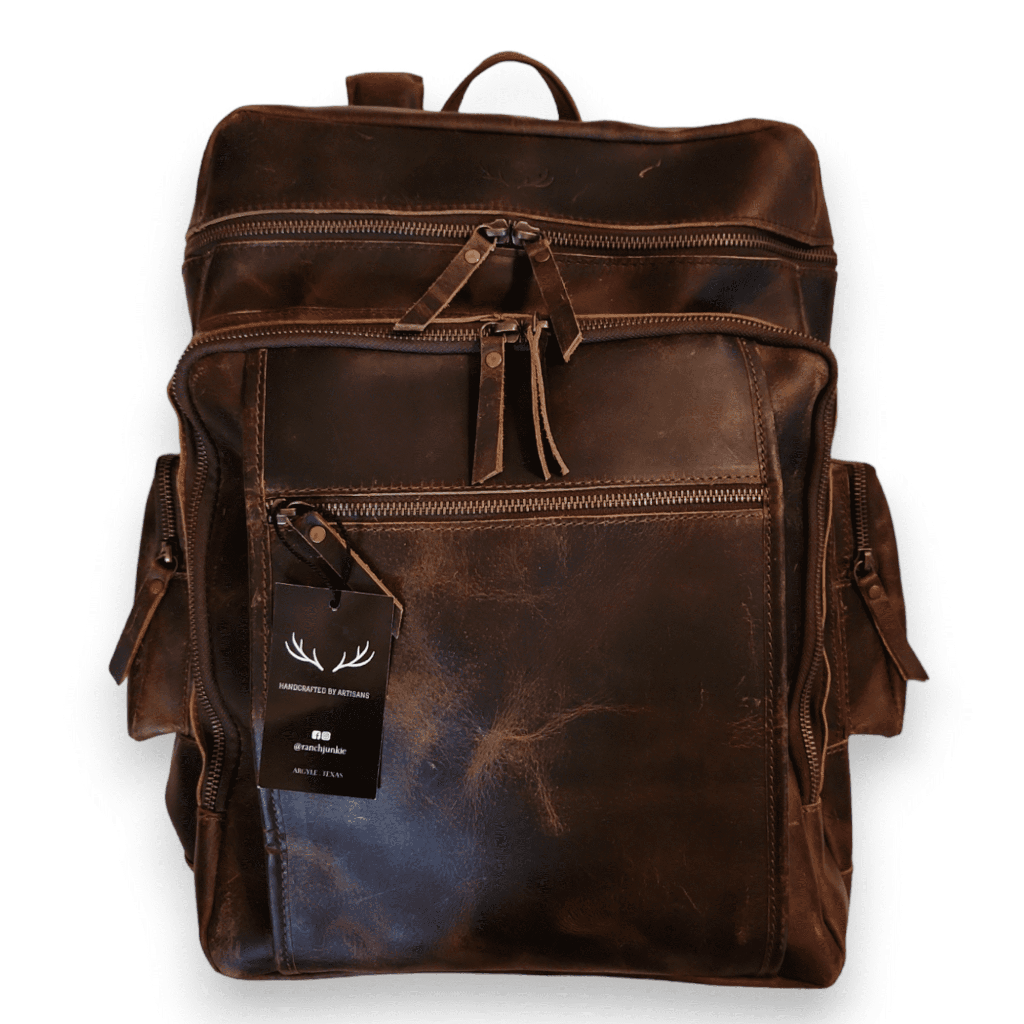 Denali Vintage Leather Backpack Traveling Backpack - Ranch Junkie Mercantile LLC 
