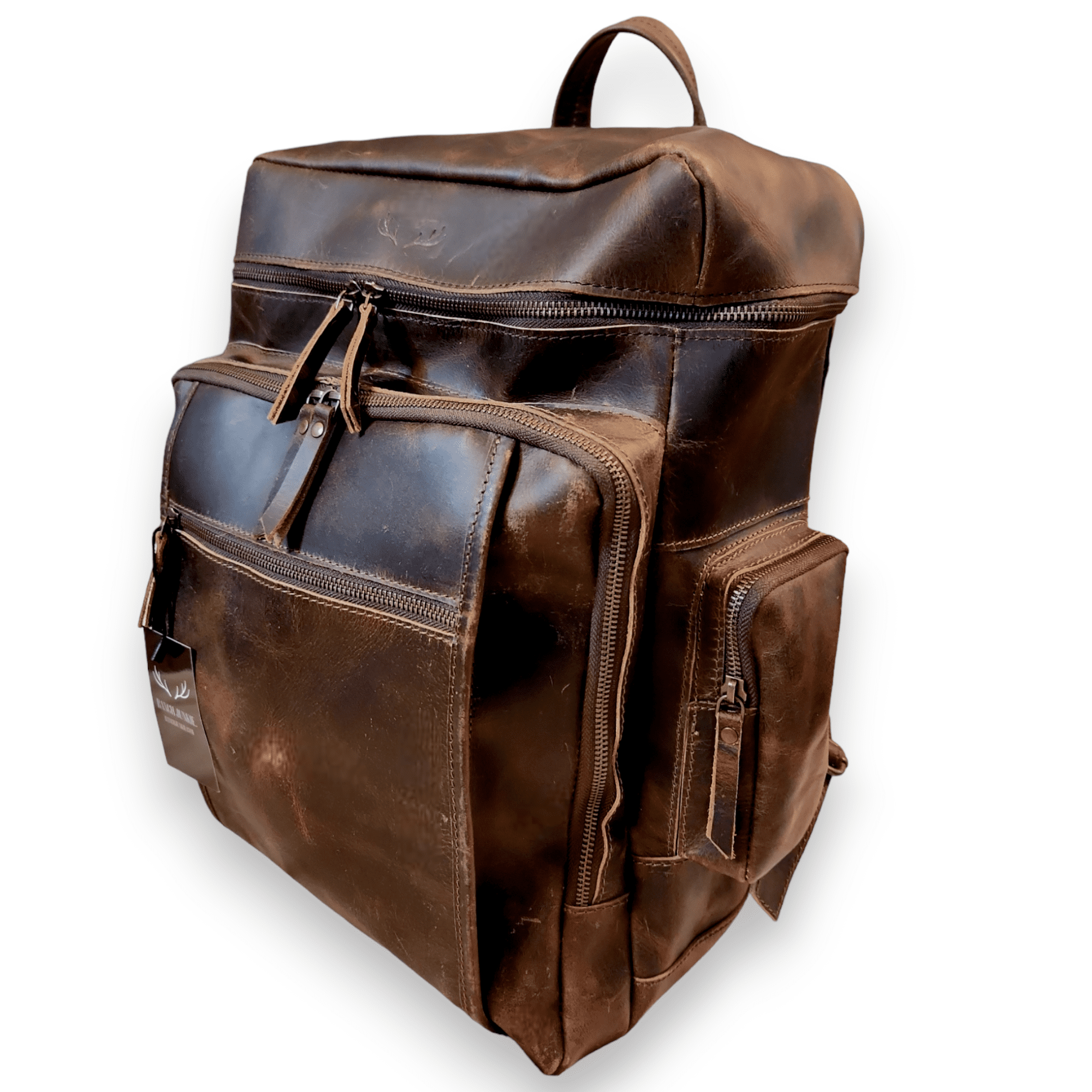 Denali Vintage Leather Backpack Traveling Backpack - Ranch Junkie Mercantile LLC 