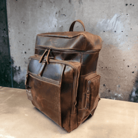 Denali Vintage Leather Backpack Traveling Backpack - Ranch Junkie Mercantile LLC 