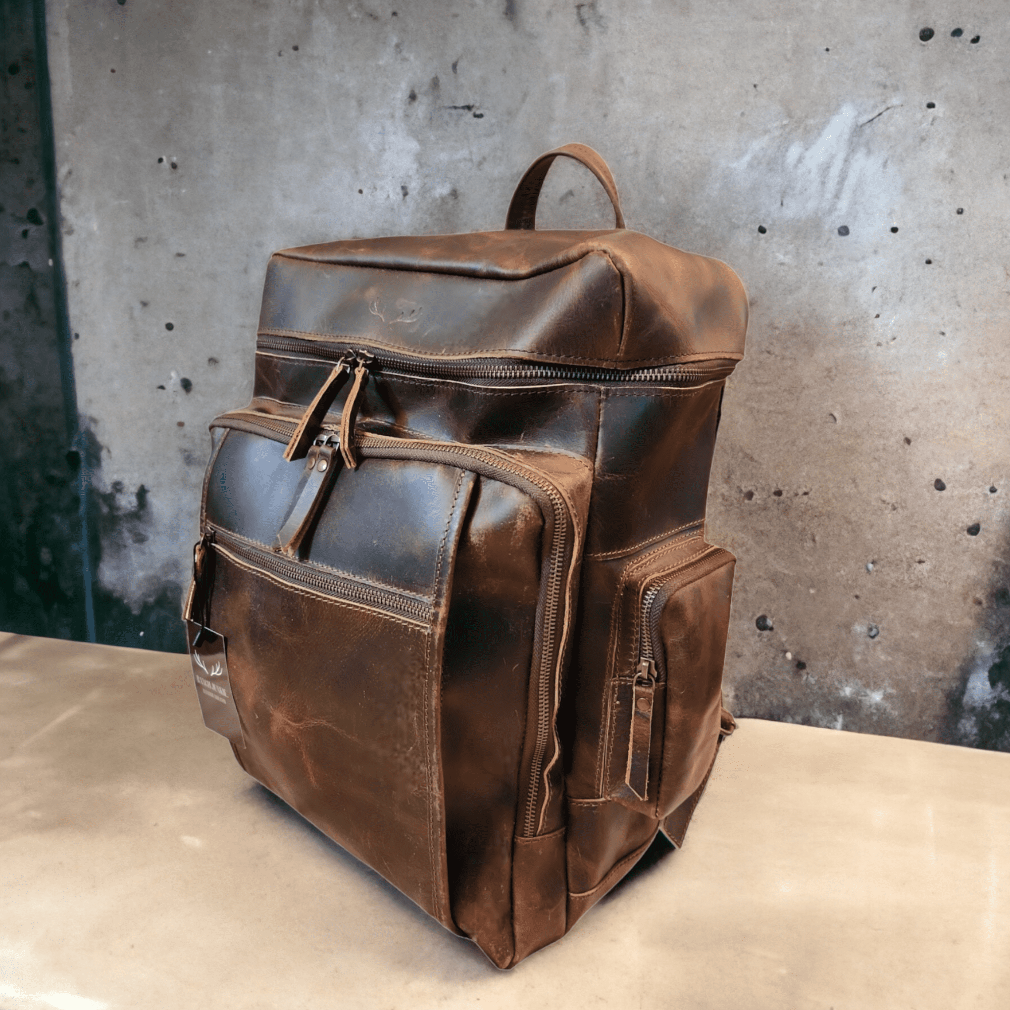 Denali Vintage Leather Backpack Traveling Backpack - Ranch Junkie Mercantile LLC 