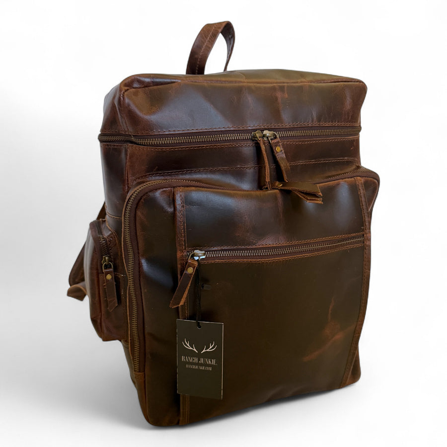Denali Vintage Leather Backpack Traveling Backpack