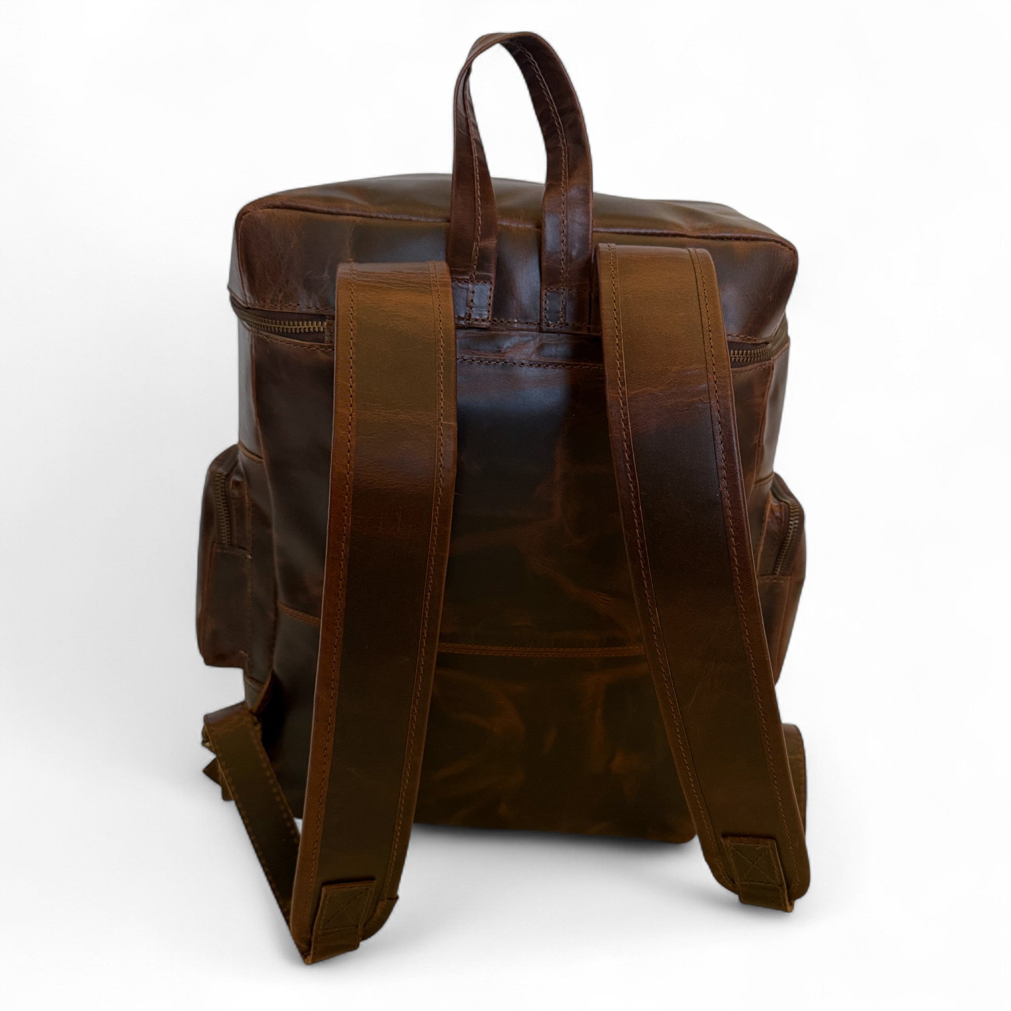 Denali Vintage Leather Backpack Traveling Backpack - Ranch Junkie Mercantile LLC 