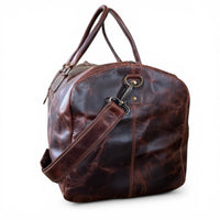 Sample Sale Denali Vintage Saddle Leather Weekender Leather Duffel Bag - Ranch Junkie LLC 