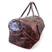 Sample Sale Denali Vintage Saddle Leather Weekender Leather Duffel Bag - Ranch Junkie LLC 
