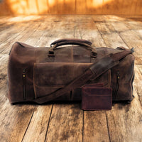 Bundle Deal Denali Leather Weekender + Denali Leather Wallet - Ranch Junkie Mercantile LLC 