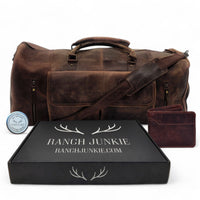 Bundle Deal Denali Leather Weekender + Denali Leather Wallet - Ranch Junkie Mercantile LLC 