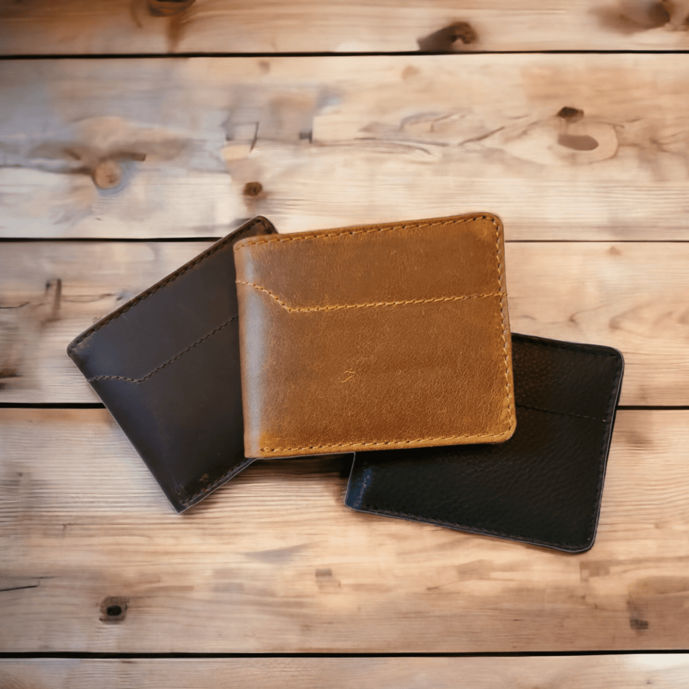 Denali Leather Bifold Leather Wallet Mens Leather Wallet - Ranch Junkie Mercantile LLC 
